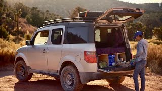 Overland Micro Camper Tour  Honda Element [upl. by Nolitta480]