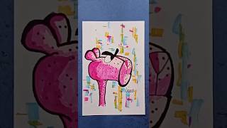 Draw a pink panther short video drawing art sketch [upl. by Enid502]