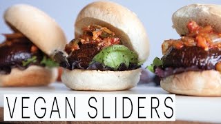 Portobello Mushroom Sliders  Veggie Burger Recipe  The Edgy Veg  Vegan Cooking and Lifestyle [upl. by Ahtabbat261]