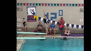 Emma Marsh Meet 2 2024 HS Dive Season [upl. by Hastings]