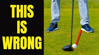 You Cant Hit Driver Straight Using This Popular Ball Position [upl. by Eldred]