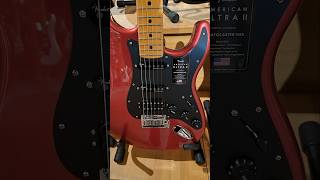 Fender American Ultra II Stratocaster  HSS  Sinister Red [upl. by Mayman]