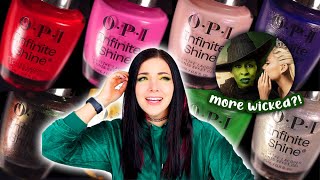 OPI x WICKED Infinite Shine Nail Polish Collection Swatch and Review  KELLI MARISSA [upl. by O'Connell]