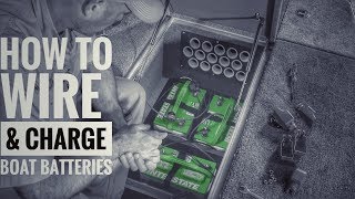 How to Install Boat Batteries and Onboard Chargers 36V [upl. by Jr]