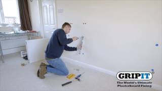 GripIt  How to hang a radiator on to a plasterboard wall [upl. by Ahsitruc]