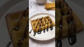 GOFRES o WAFFLES SIN AZÚCAR facil receta sinazucar sugarfree rico sano postre shorts rapido [upl. by Milburn]