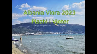 Albania Vlora 2023 quotPlazhi i Vjeterquot beach  Албанія Вльора пляж quotPlazhi i Vjeterquot Walking tour [upl. by Jerri]