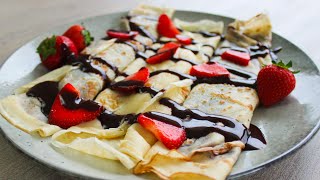 How to make Crepes  Easy French Crepes Recipe [upl. by Tillford]