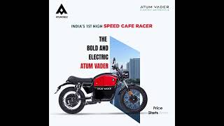 AtumVader The Ultimate Vintage Café Racer with Modern Features  Book Your Test Ride Today [upl. by Lian570]