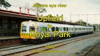 Drivers eye view Upfield to Royal Park 1988 [upl. by Chapman939]