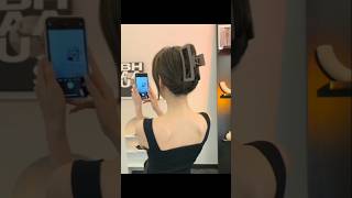 Hairstyle for schoolcllgcoachinghairstyleclutcherhackytshortshairclutcherbunviralshort [upl. by Nerrak]