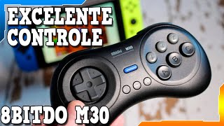 CONTROLE DE MEGA DRIVE DA 8BitDo M30  CONTROLE DE EXCELENTE QUALIDADE  Retropads [upl. by Suedama]