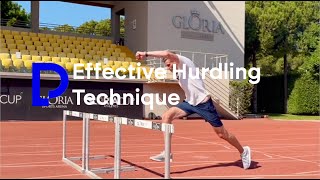 Effective Hurdling Technique Driving across the hurdle [upl. by Delgado]