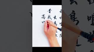 書法寫字練字孤獨墨人古詩第十六首 [upl. by Elden]