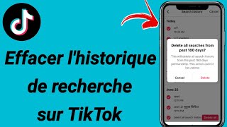 Comment supprimer lhistorique de recherche sur TikTok 2024 [upl. by Hamish722]