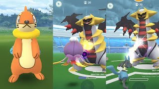 Catch Buizel  Raid Battles Giratina Vs Buizel Drifblim amp Lucario [upl. by Berenice]