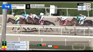 Into Champagne Gulfstream Park Oaks 2024 [upl. by Relyhs]