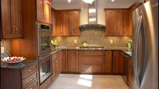 Dark Brown Granite Countertops With White Cabinets  Kitchen Cabinets [upl. by Mycah]