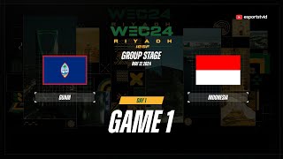 Guam vs Indonesia GAME 1 IESF World Esports Championship 2024  IDN VS GUM ESPORTSTV [upl. by Netsirhk]