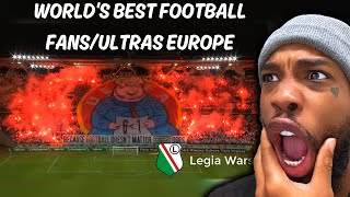 Worlds Best Football FansUltras EUROPE Reaction [upl. by Teyut]