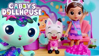 HELP Find a Solution for MerCats Sticky Situation  GABBYS DOLLHOUSE TOY PLAY ADVENTURES [upl. by Aznecniv336]