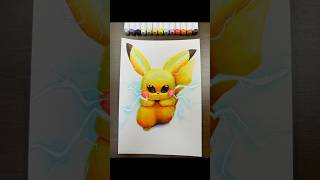 Drawing ✨Pikachu✨in 2 parts Part 2 shorts pokemon [upl. by Oibirot]