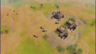 AOE 4 Mongol Build Order Fast Feudal Mangudai Rush Season 8 [upl. by Ateiluj388]