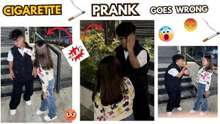 CIGARETTE 🚬🚬 🚬PRANK😡  GOES WRONG 😨😨  VICKE DE VAJEYA THAPAD 👋👋 [upl. by Ultan]