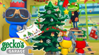 Geckorate the Christmas Tree  Geckos Garage  Trucks For Children  Cartoons For Kids [upl. by Alper]