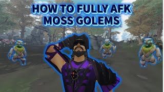 Minimal Gear Setup to Fully Afk Moss Golems  RuneScape 3 [upl. by Ness]