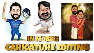 How to create your caricature photo in mobile3d caricature photo editing [upl. by Boucher]