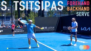 Stefanos Tsitsipas  Forehand Backhand [upl. by Aidile253]