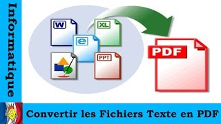 convertir les fichiers texte en PDF [upl. by Enohpesrep886]