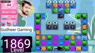 Candy crush saga level 1869 । No boosters । Candy crush saga 1869 help । Sudheer gaming tricks [upl. by Zaid551]