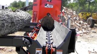 Multitek 1620 SS Firewood Processor 47 hp Yanmar 40quot Insert Tooth Sawblade [upl. by Collis]