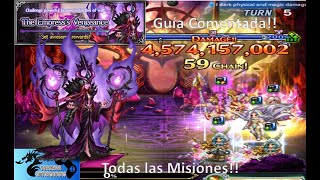 FFBE The Empresss Vengeance LGD 5 turns all missions commented in spanish [upl. by Jermayne]