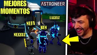 MEJORES MOMENTOS DE NEXXUZ Y LOS ARKEANOS AL JUGAR ASTRONEER 😎😂 NUEVO DLC DÍA 1 [upl. by Tsan]