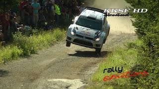 WRC Neste Oil Rally Finland  2014 Maximum Attack Jumps and Speed [upl. by Anwahs]