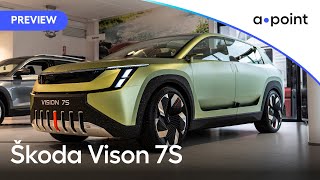 2023 Škoda Vision 7S  apoint showcase [upl. by Duane34]