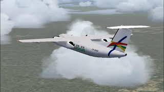 Amaszonas Bombardier Dash8200 flight to VVI FS2004 [upl. by Vesta]