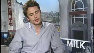 JAMES FRANCO INTERVIEW FOR quotMILKquot [upl. by Joaquin]