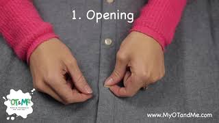 How to BUTTON A SHIRT  OPEN and CLOSE BUTTONS  Step by Step Guide [upl. by Ruder]