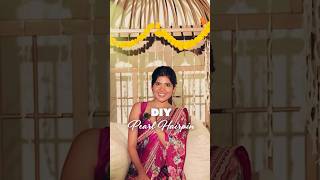 DIY Festive Hairpin at Home in 2 Minutes  Festive Hairstyle Hack  Niharika Jain diyhairstyles [upl. by Adnael]