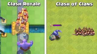 BOWLER in Clash Royale vs Clash of Clans [upl. by Hobbie]