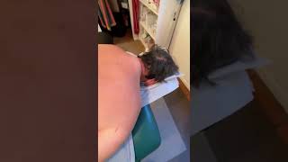 Massive Dry Needling Muscle Twitch ResponseInfraspinatus [upl. by Aiekam679]