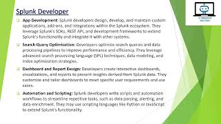 Splunk Roles amp Responsibility [upl. by Jodee]