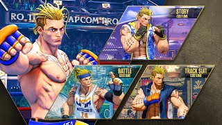 SFV Luke All costumes  all colors [upl. by Elvera398]