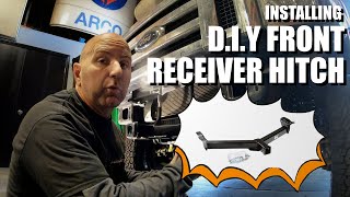 How To Install DrawTite Front Mount Hitch Receiver Step By Step Easy DIY  2022 Ford ESeries [upl. by Phoebe]