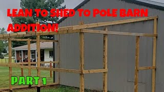 How To Build A Post Frame Shed Shed Attached To Pole Barn [upl. by Nosittam130]