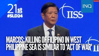 Marcos Killing of Filipino in West Philippine Sea is similar to act of war [upl. by Clementina831]